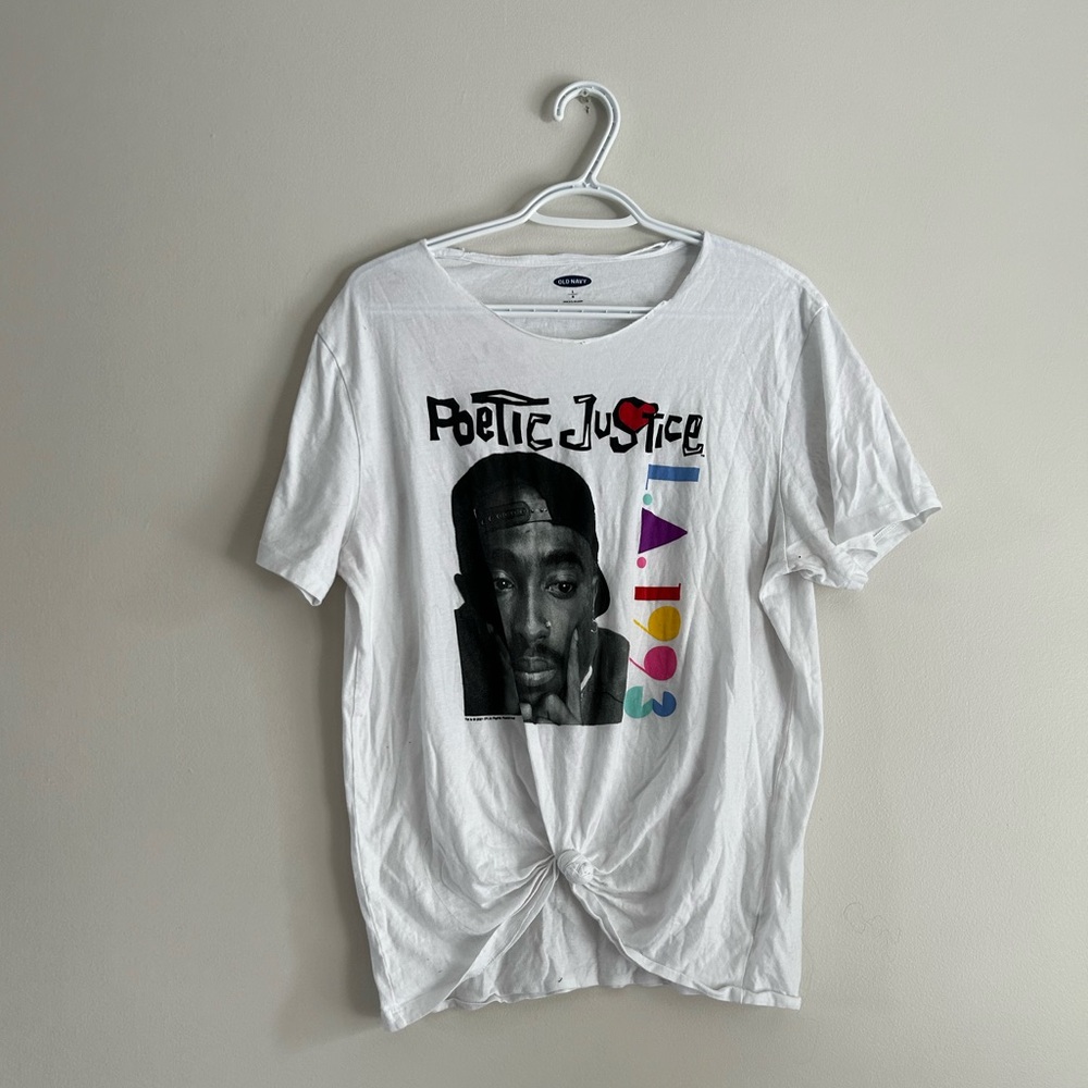 Old Navy Tupac Shakur Poetic Justice Graphic Tee - Size Large